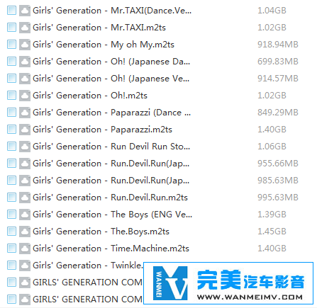 韩国高清MV下载-Girls' Generation 少女时代- 高清蓝光MV合集(2)