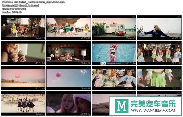 韩国高清MV下载-Red Velvet - Ice Cream Cake (水管版)[百度云盘/MP4/89MB](1)
