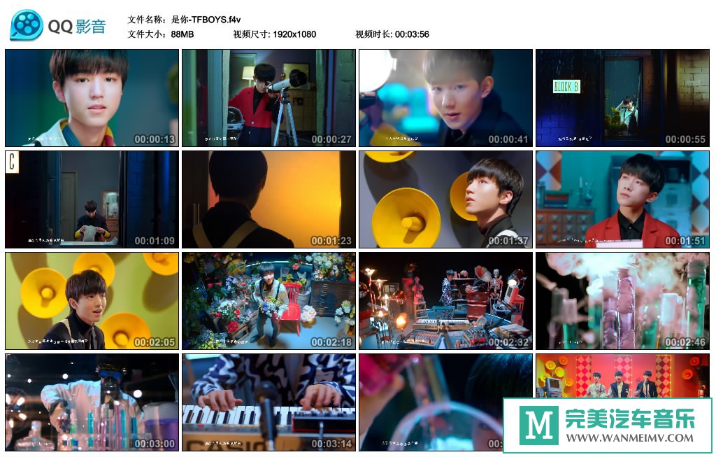 华语高清MV下载-TFBOYS - 是你(百度网盘/f4v/88M)(1)