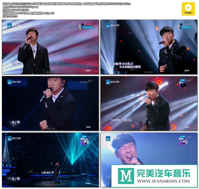 华语高清现场下载-[百度]171124 梦想的声音第二季第4期 林俊杰 - 输了你赢了世界又如何[553M/TS](1)