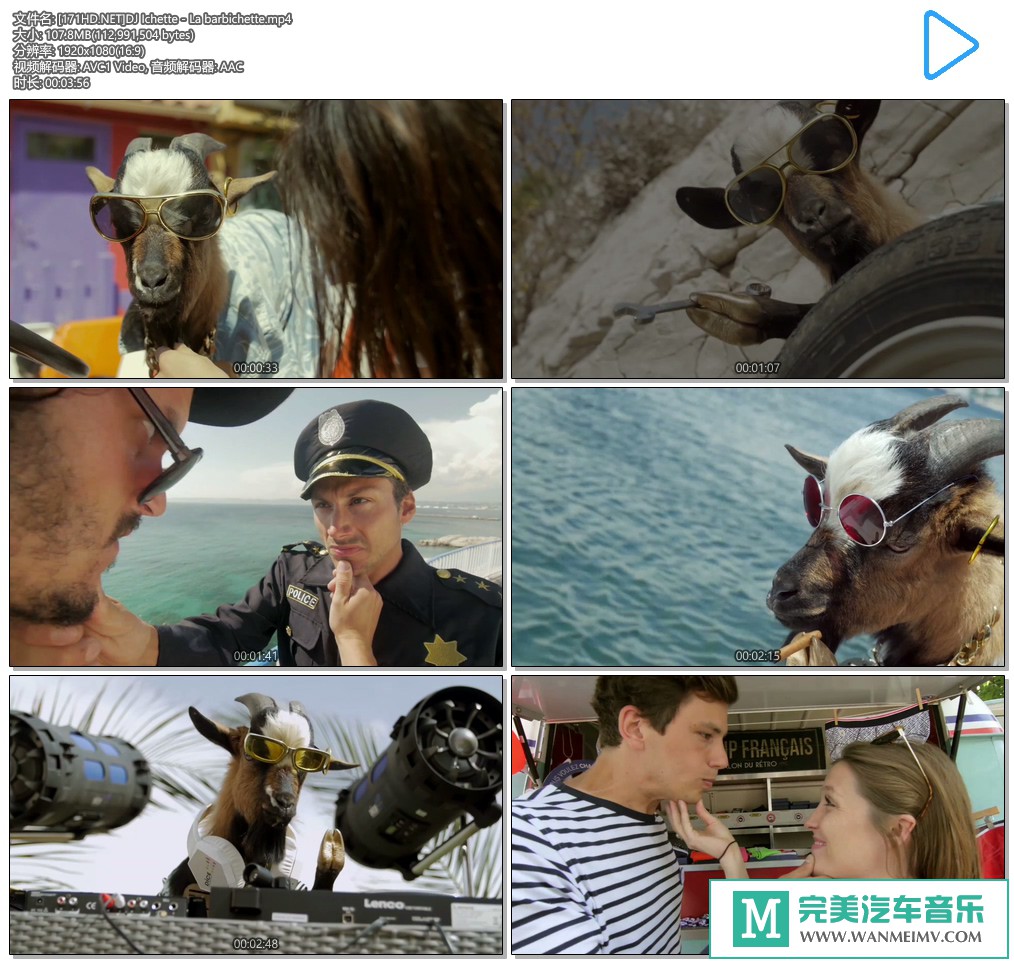 欧美高清MV下载-[百度]DJ Ichette - La barbichette 1080P[107M/MP4](1)