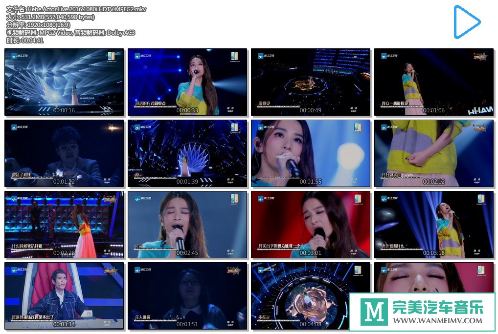 华语高清现场下载-[百度]Hebe - 演员 浙江卫视[531MB/MKV](1)
