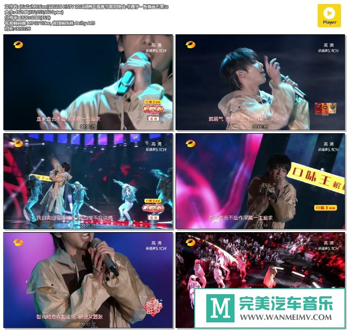 华语高清MV下载-[百度]180208 华晨宇 - 智商二五零[412M/TS](1)