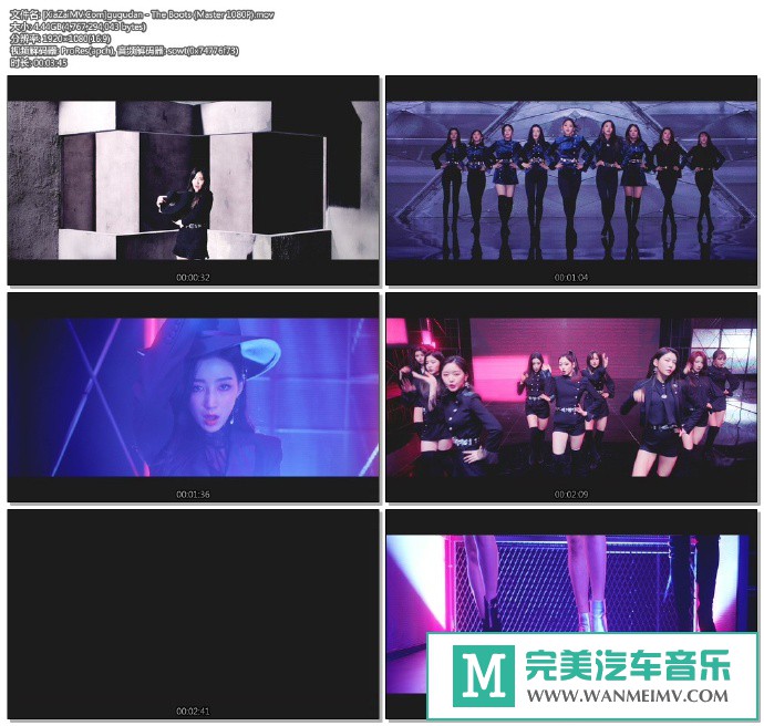 韩国高清MV下载-[百度]gugudan - The Boots (Master 1080P)[4.44G/MOV](1)