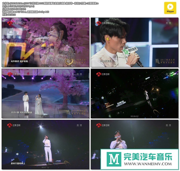 华语高清MV下载-[百度]杨宗纬 - 凉凉(ft.柠檬)+对爱渴望[1.2G/TS](1)
