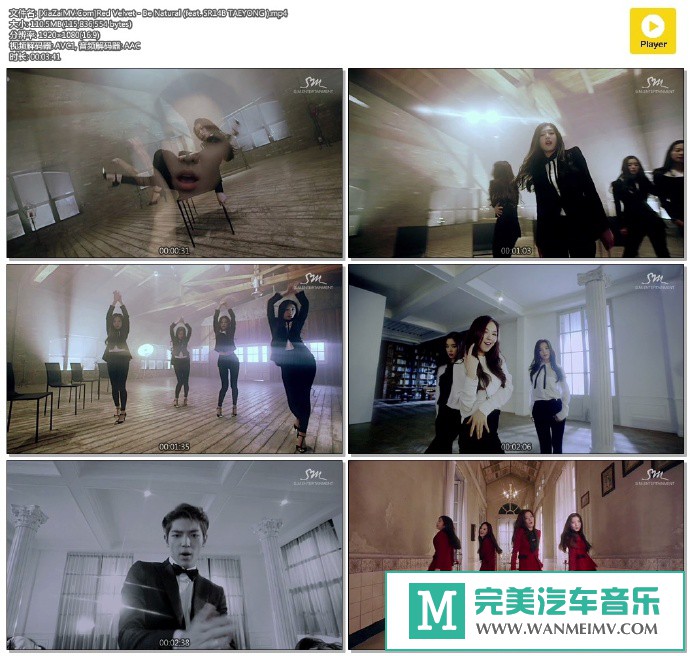 韩国高清MV下载-[百度]Red Velvet - Be Natural (feat. SR14B TAEYONG )[110M/MP4](1)