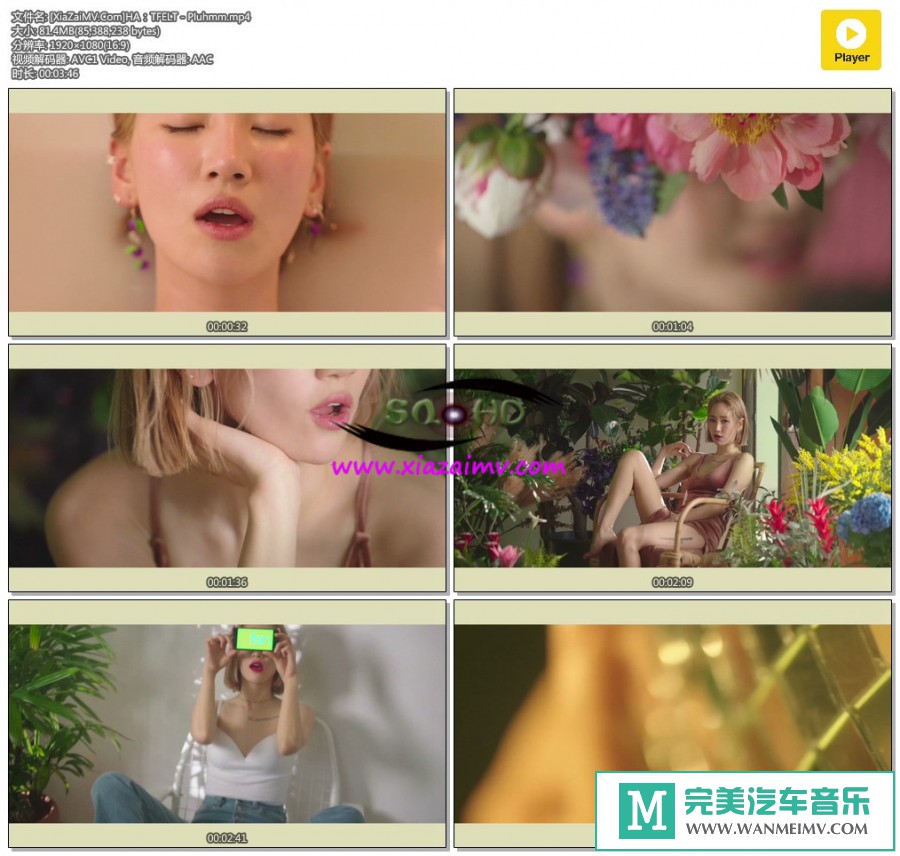 韩国高清MV下载-[百度]HA：TFELT - Pluhmm[81M/MP4](1)