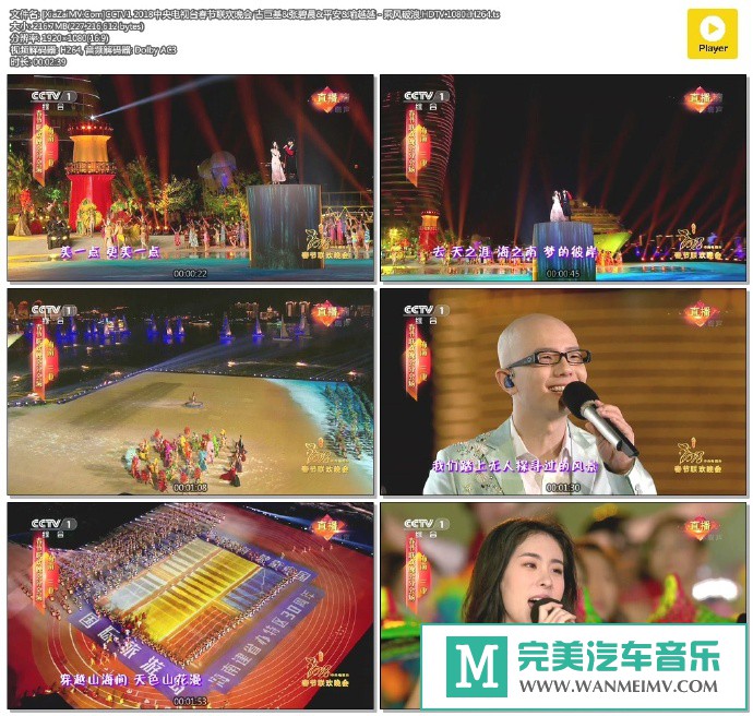 华语高清MV下载-[百度]古巨基&张碧晨&平安&喻越越 - 乘风破浪.HDTV.1080i.H264[216M/TS](1)