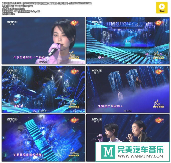 华语高清MV下载-[百度]王菲&那英 - 岁月.HDTV.1080i.H264[344M/TS](1)