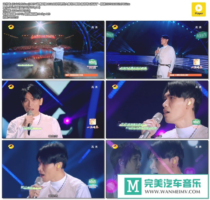 华语高清MV下载-[百度]杨宗纬&苏诗丁 - 凉凉.HDTV.1080i.MPEG2[343M/TS](1)