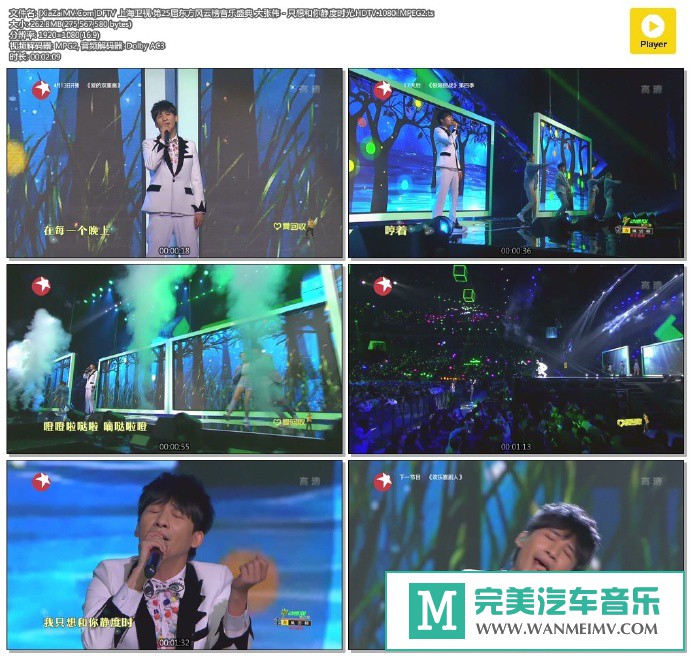 华语高清MV下载-[百度]大张伟 - 只想和你静度时光.HDTV.1080i.MPEG2[262M/TS](1)