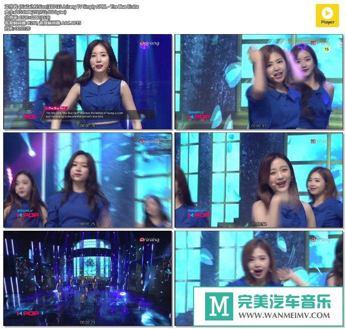 韩国高清现场下载-[百度]180413 APRIL - The Blue Bird[265M/TS](1)