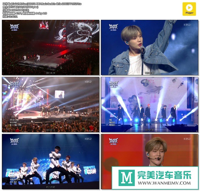 韩国高清现场下载-[百度]180411 KBS Music Bank in Chile 1080i.IPTV.H264[7.75G/TS](1)