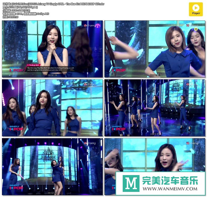 韩国高清现场下载-[百度]180413 APRIL - The Blue Bird HEVC 1080P 60F[237M/MKV](1)