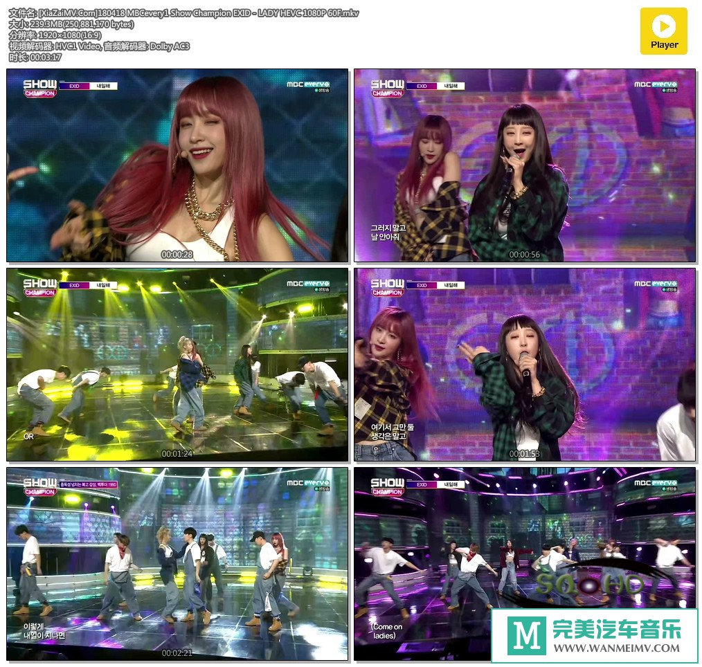 韩国高清现场下载-[百度]180418 EXID - LADY HEVC 1080P 60F[239M/MKV](1)