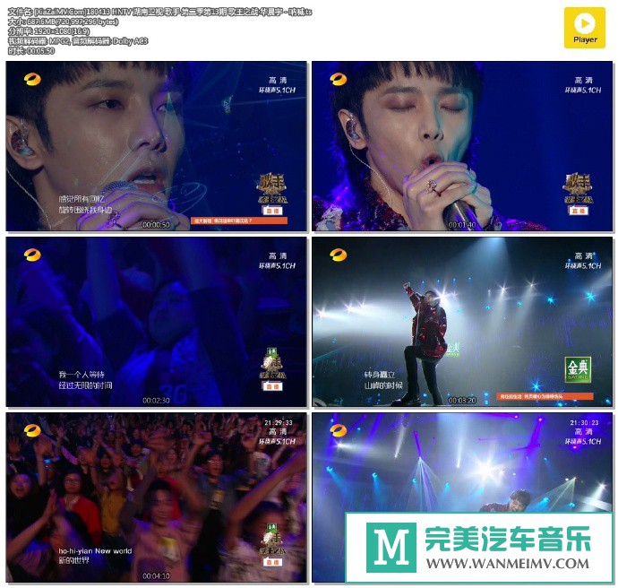 华语高清MV下载-[百度]180413 华晨宇 - 呐喊[687M/TS](1)